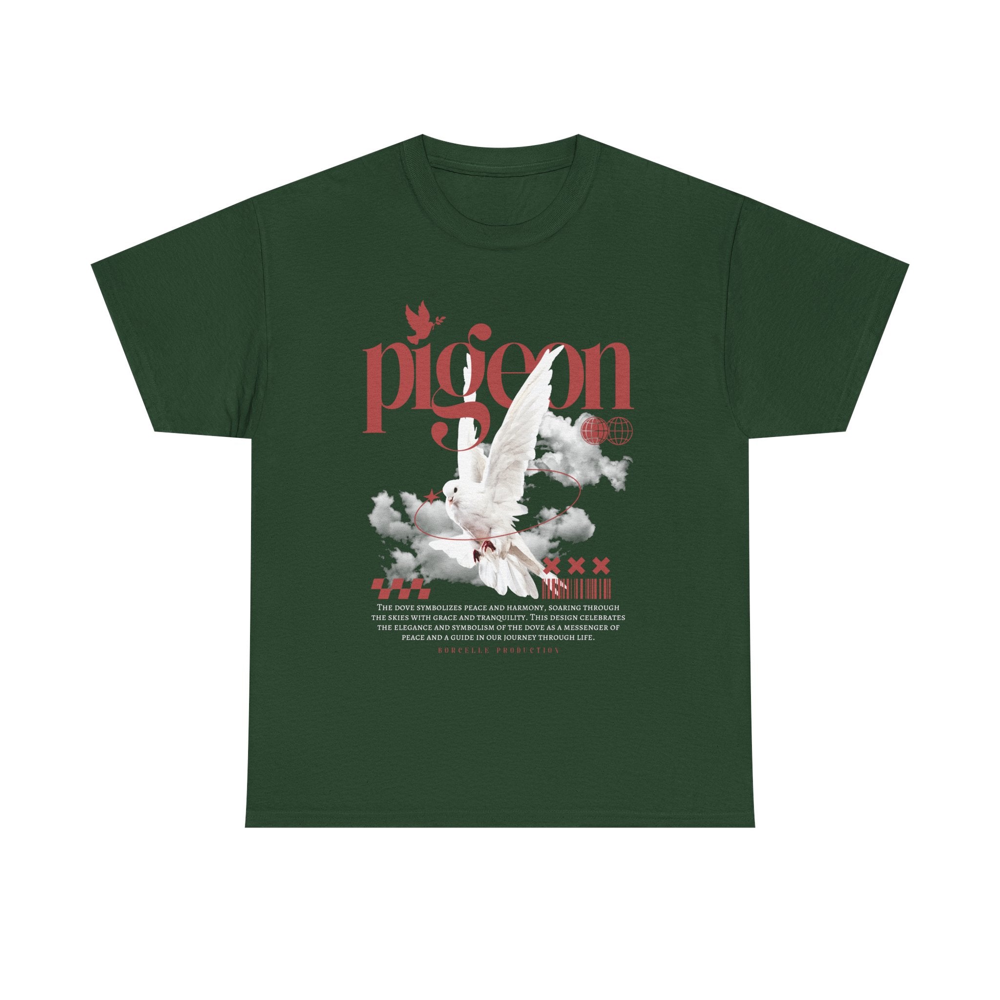 Pigeon Graphic Tee, Unisex Cotton Shirt for Bird Lovers, Casual Wear, Gift for Friends, Unique Streetwear