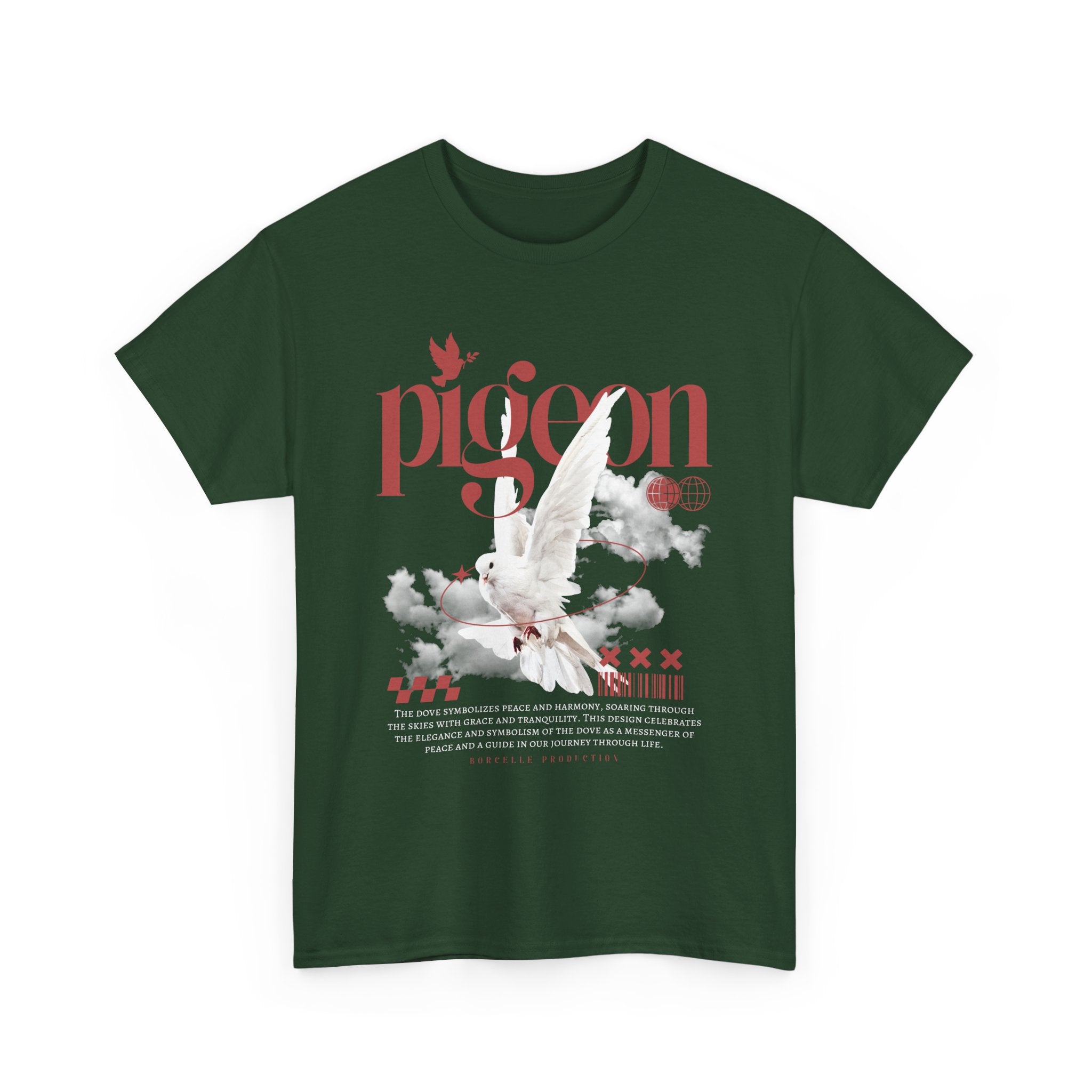 Pigeon Graphic Tee, Unisex Cotton Shirt for Bird Lovers, Casual Wear, Gift for Friends, Unique Streetwear