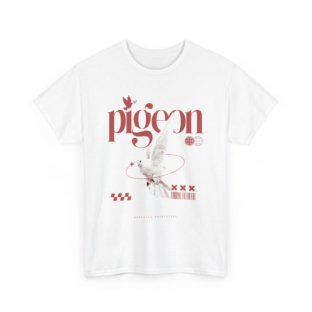 Pigeon Graphic Tee, Unisex Cotton Shirt for Bird Lovers, Casual Wear, Gift for Friends, Unique Streetwear