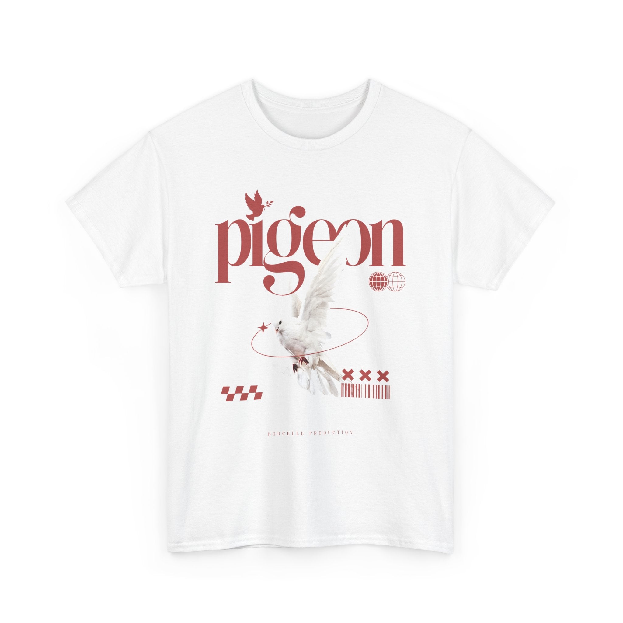 Pigeon Graphic Tee, Unisex Cotton Shirt for Bird Lovers, Casual Wear, Gift for Friends, Unique Streetwear