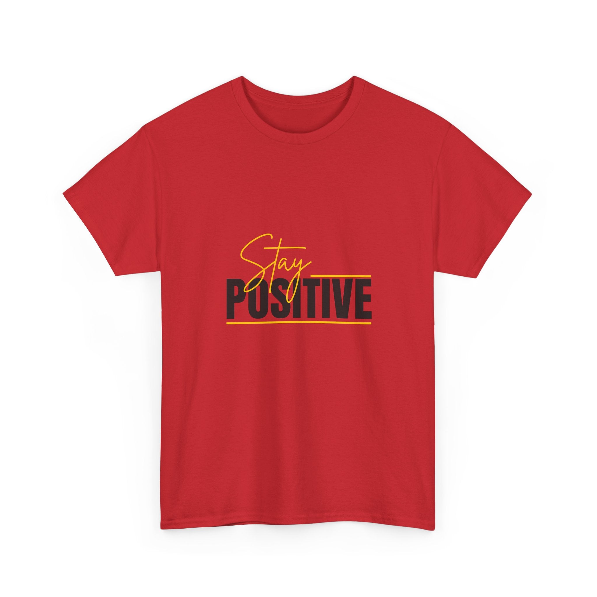 Stay Positive Unisex Heavy Cotton Tee - Motivational Shirt for Everyday Wear, Inspirational Gift, Casual Style, Feel Good Apparel, [...]