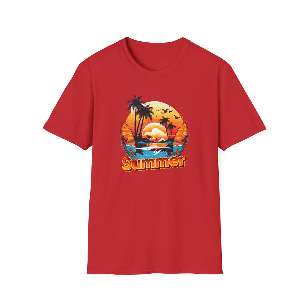 Summer Vibes Unisex T-Shirt - Lightweight & Comfortable for Beach Parties, Picnics, and Casual Days