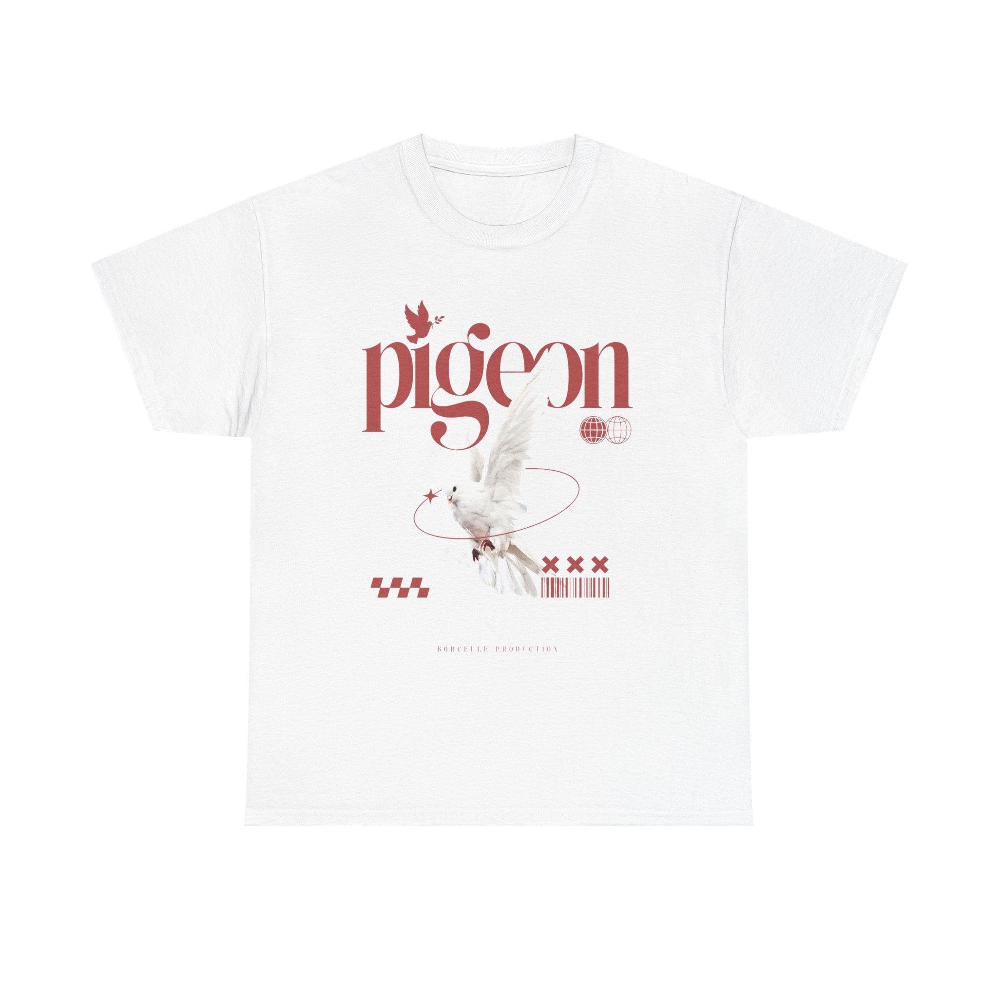 Pigeon Graphic Tee, Unisex Cotton Shirt for Bird Lovers, Casual Wear, Gift for Friends, Unique Streetwear