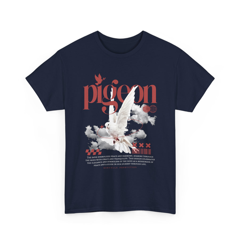 Pigeon Graphic Tee, Unisex Cotton Shirt for Bird Lovers, Casual Wear, Gift for Friends, Unique Streetwear