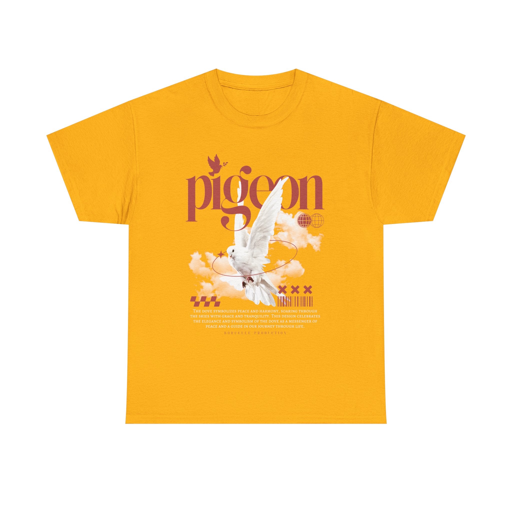 Pigeon Graphic Tee, Unisex Cotton Shirt for Bird Lovers, Casual Wear, Gift for Friends, Unique Streetwear
