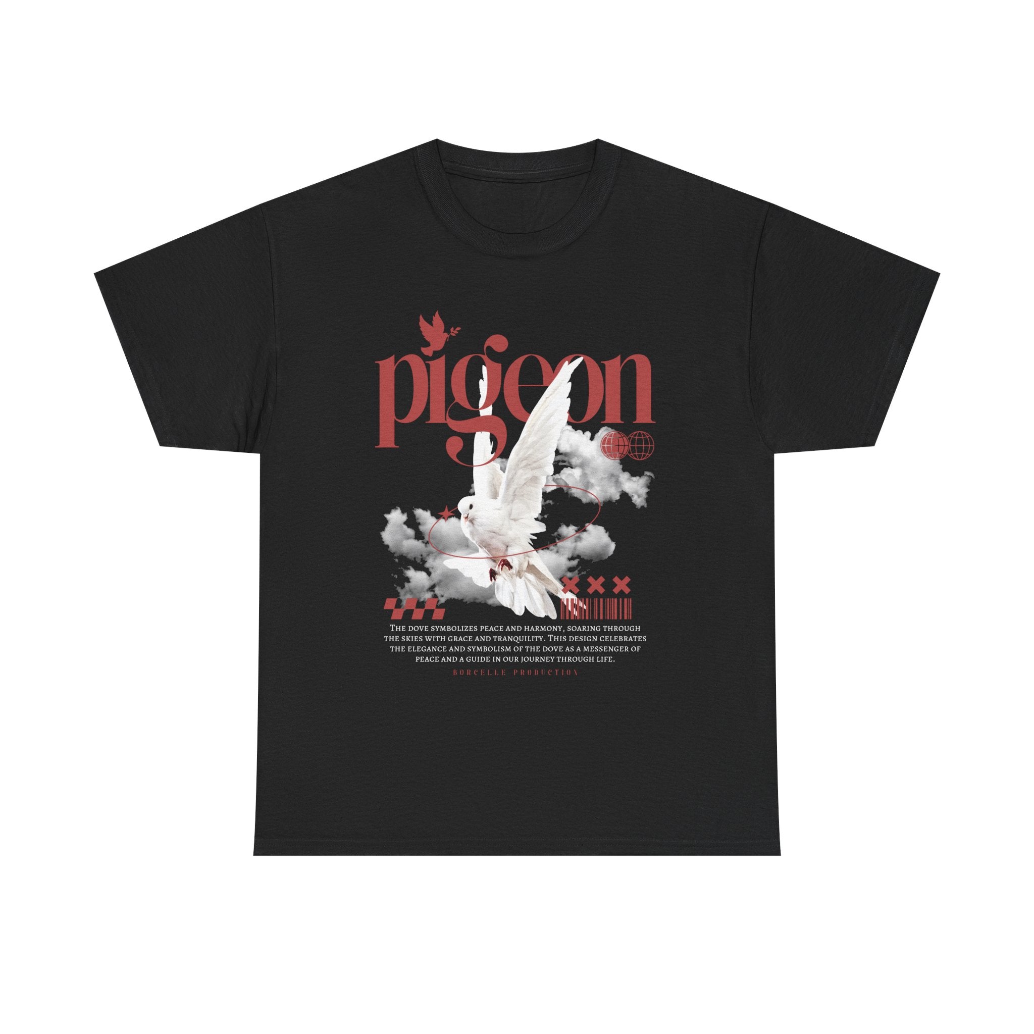 Pigeon Graphic Tee, Unisex Cotton Shirt for Bird Lovers, Casual Wear, Gift for Friends, Unique Streetwear
