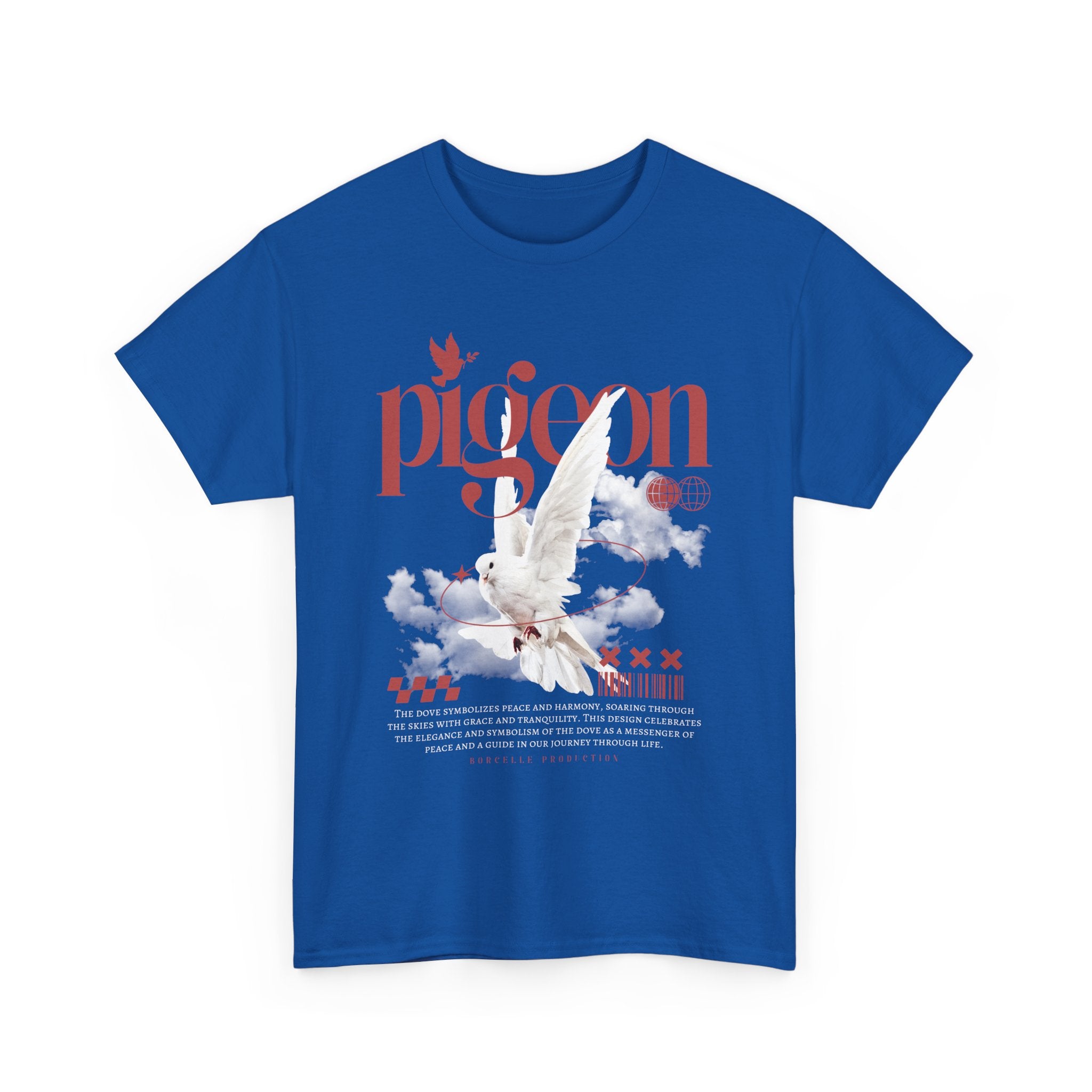 Pigeon Graphic Tee, Unisex Cotton Shirt for Bird Lovers, Casual Wear, Gift for Friends, Unique Streetwear
