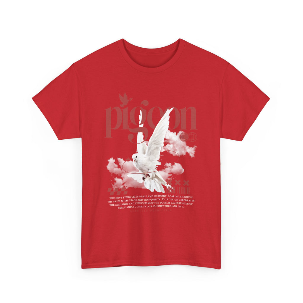 Pigeon Graphic Tee, Unisex Cotton Shirt for Bird Lovers, Casual Wear, Gift for Friends, Unique Streetwear