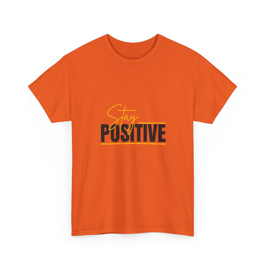Stay Positive Unisex Heavy Cotton Tee - Motivational Shirt for Everyday Wear, Inspirational Gift, Casual Style, Feel Good Apparel, [...]