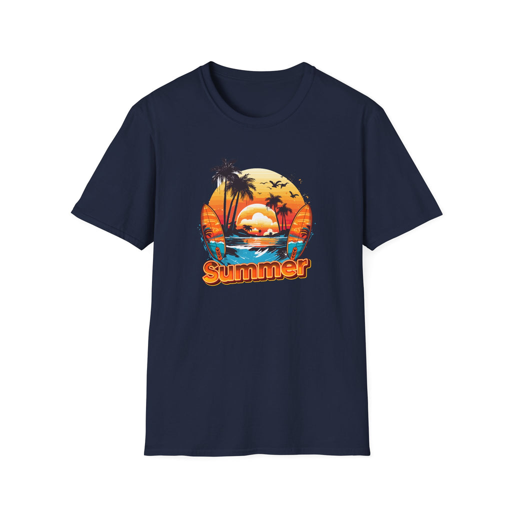 Summer Vibes Unisex T-Shirt - Lightweight & Comfortable for Beach Parties, Picnics, and Casual Days
