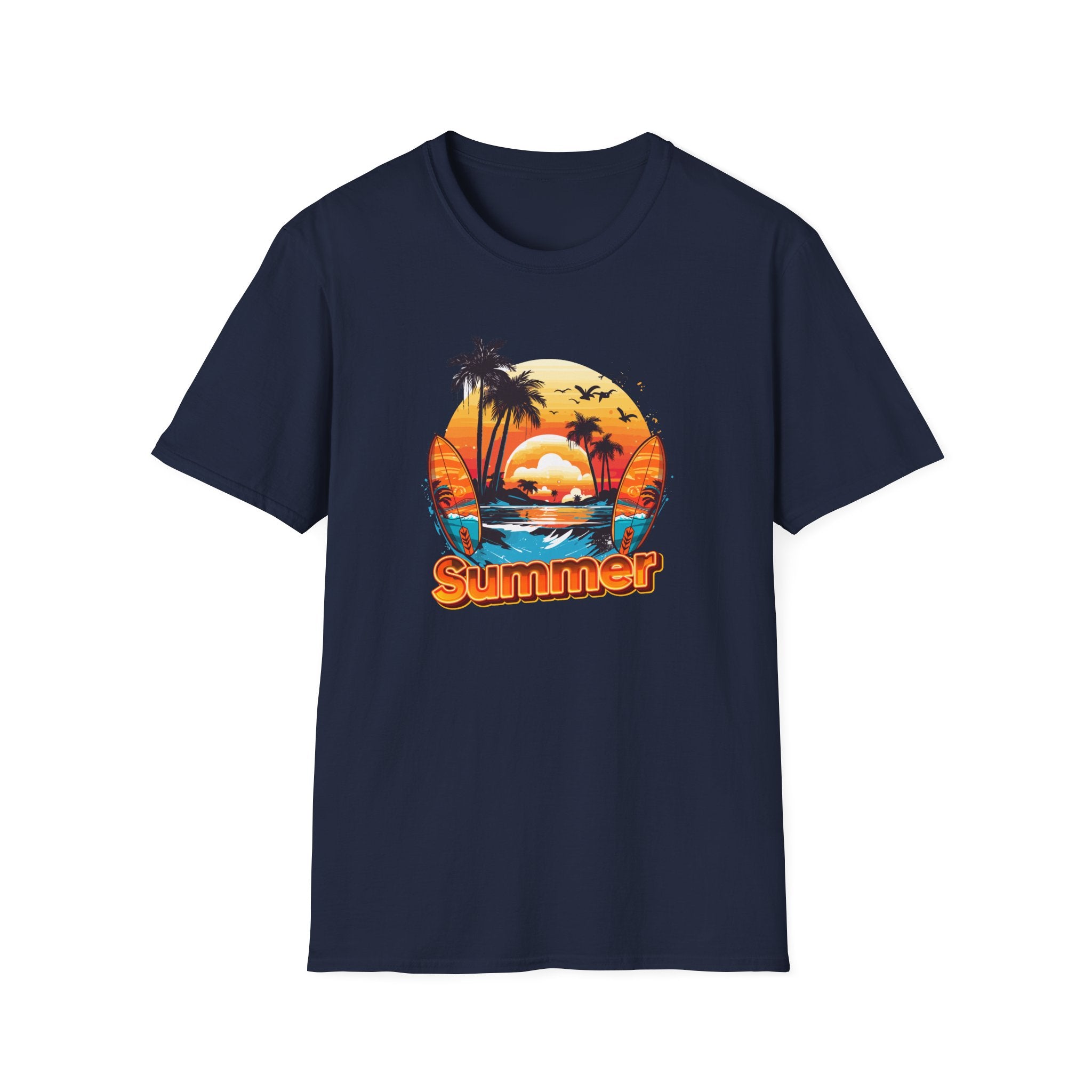 Summer Vibes Unisex T-Shirt - Lightweight & Comfortable for Beach Parties, Picnics, and Casual Days
