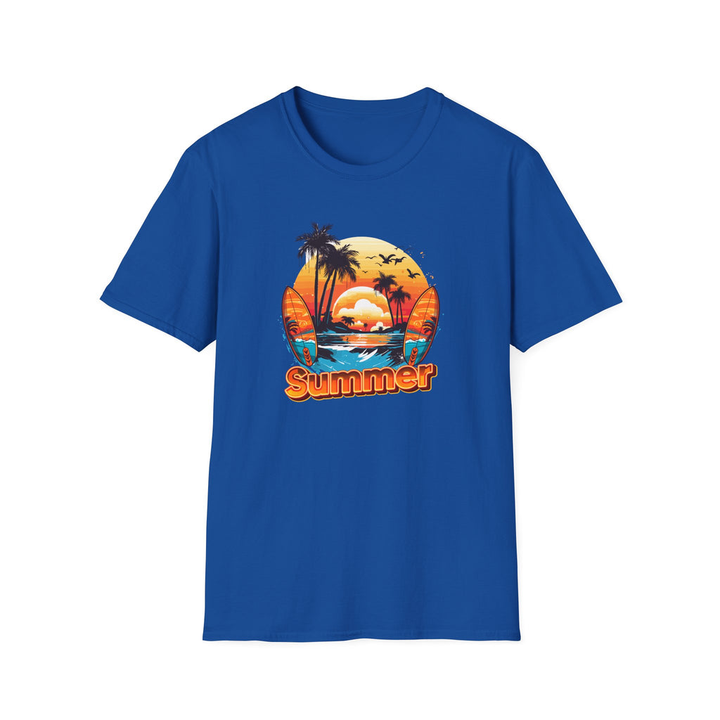 Summer Vibes Unisex T-Shirt - Lightweight & Comfortable for Beach Parties, Picnics, and Casual Days