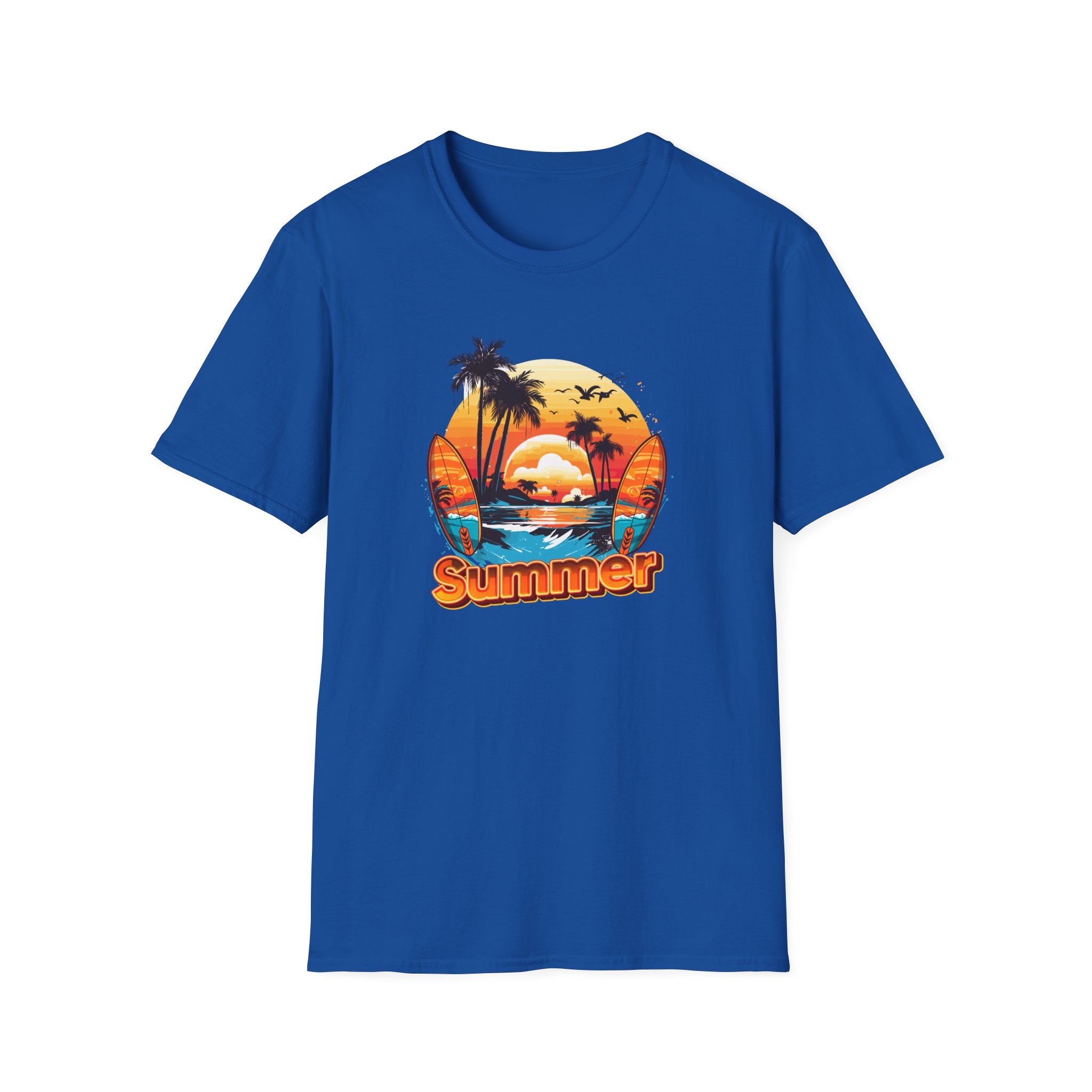 Summer Vibes Unisex T-Shirt - Lightweight & Comfortable for Beach Parties, Picnics, and Casual Days