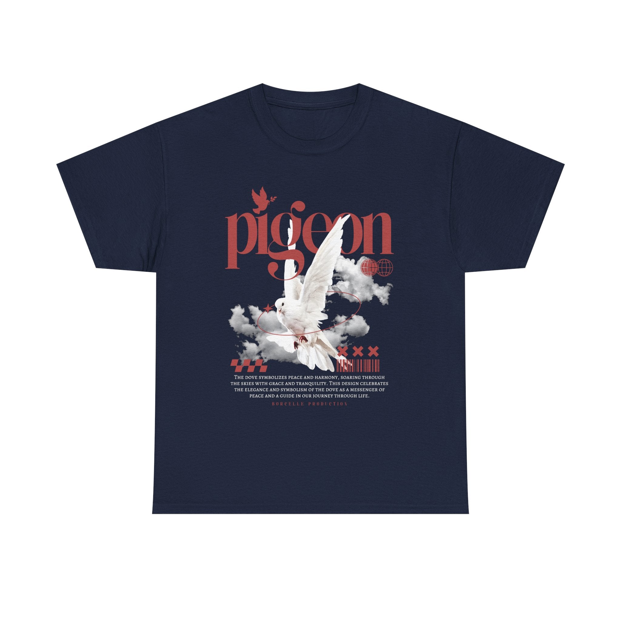 Pigeon Graphic Tee, Unisex Cotton Shirt for Bird Lovers, Casual Wear, Gift for Friends, Unique Streetwear